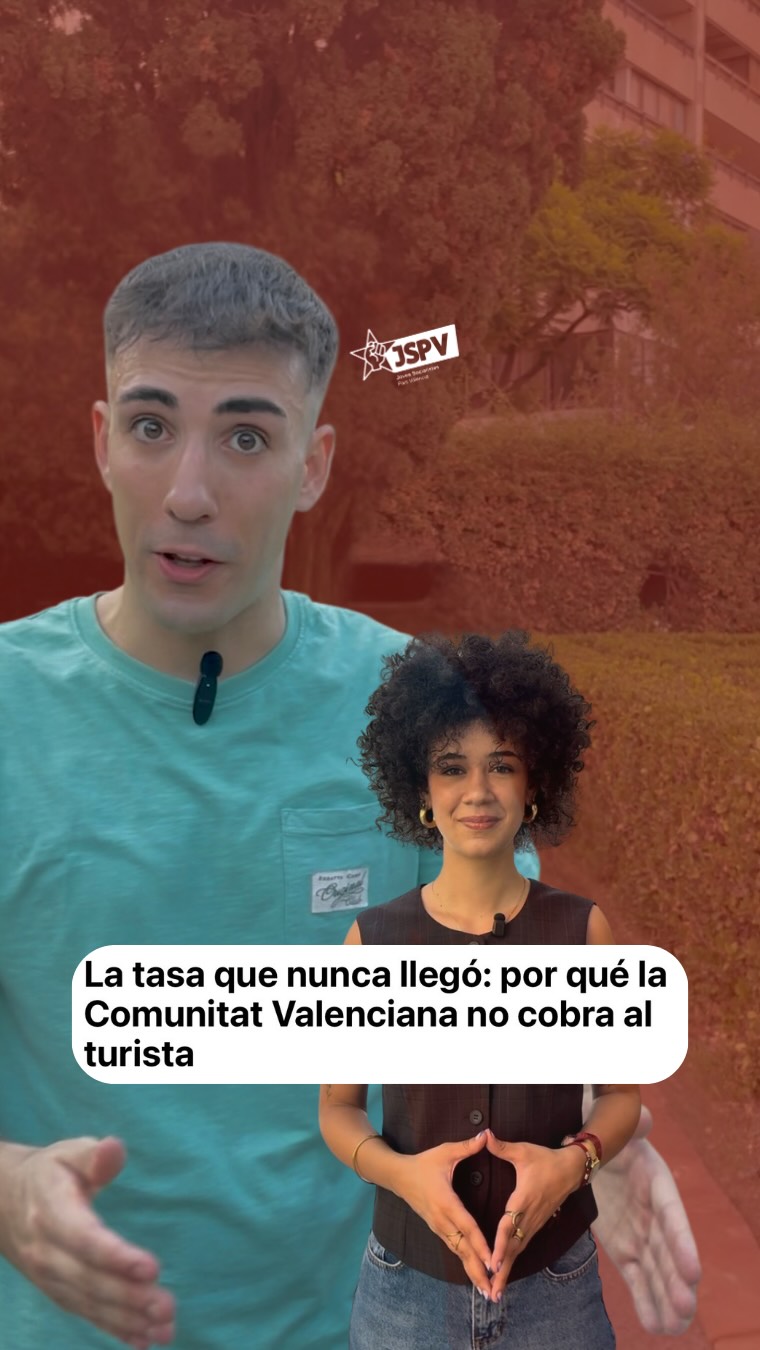 La taxa turística que mai va arribar al País Valencià. 🏛️  Des de JSPV ho tenim