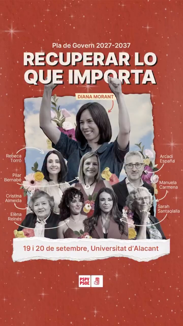 Al setembre, a Alacant, comencem a escriure el futur de la Comunitat Valenciana.